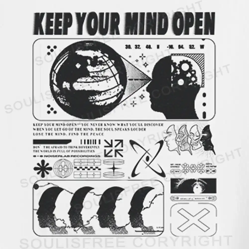 Keep Your Mind Open Crop Top 