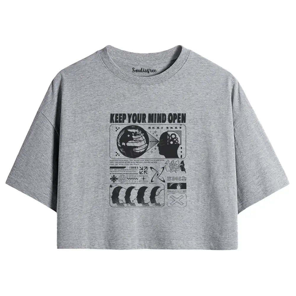 Keep Your Mind Open Crop Top 