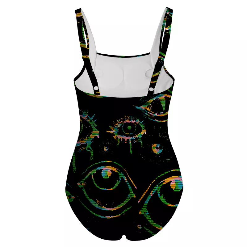 Soulisfree Glitch Vision One‑Piece Swimsuit