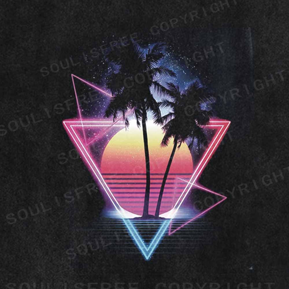 Soulisfree Retro 80s Vaporwave Washed Tee