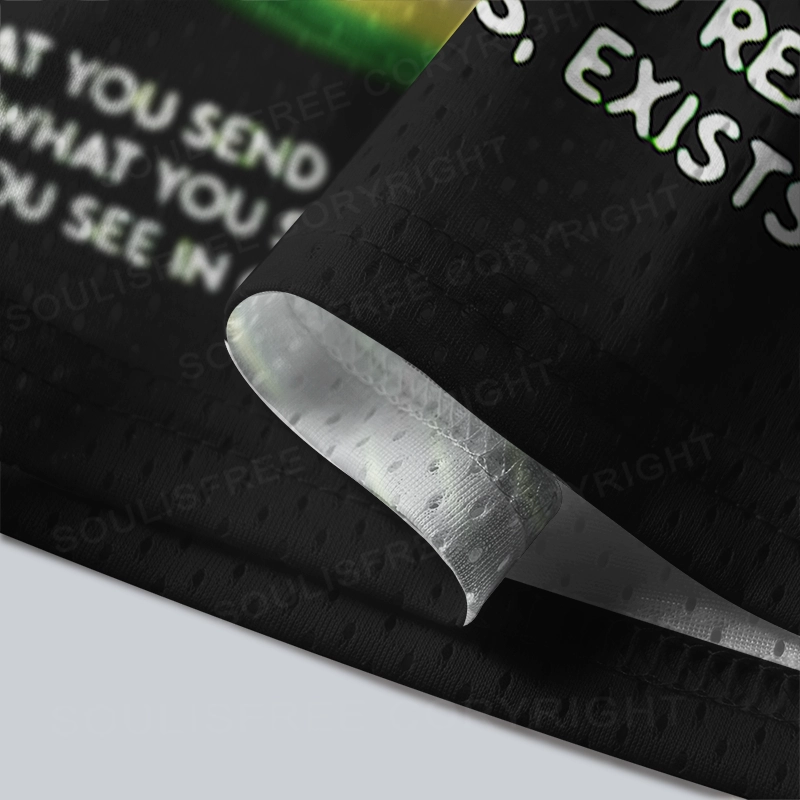 Soulisfree LIFE IS AN ECHO. Mesh Jersey