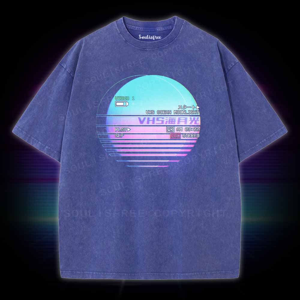Soulisfree VHS Ocean Moonlight Washed Tee