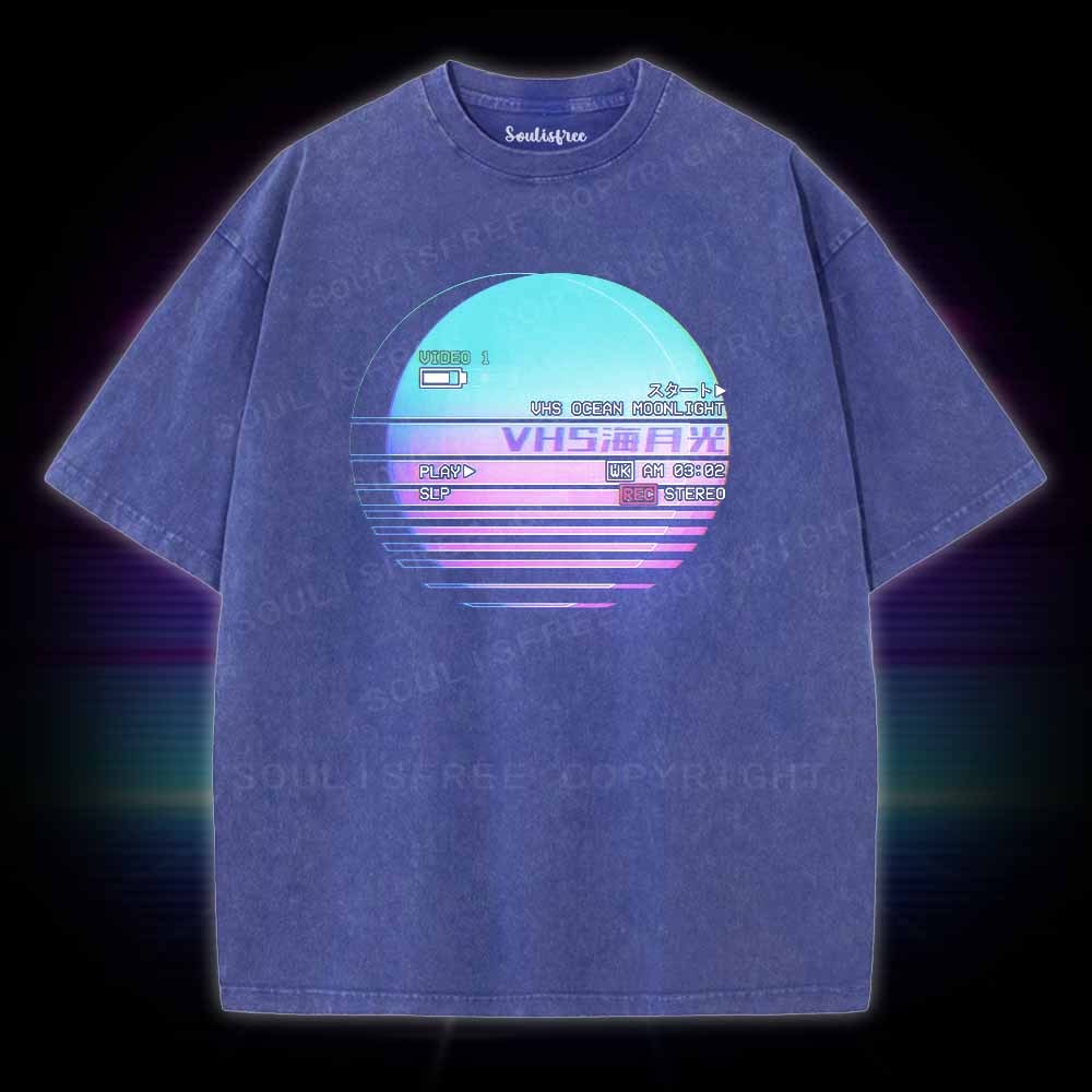 Soulisfree VHS Ocean Moonlight Washed Tee
