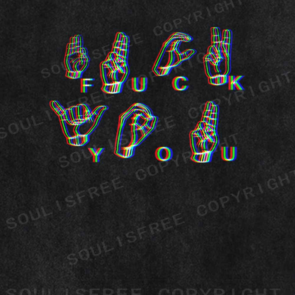 Soulisfree UNAPOLOGETIC SIGNS Washed Tee