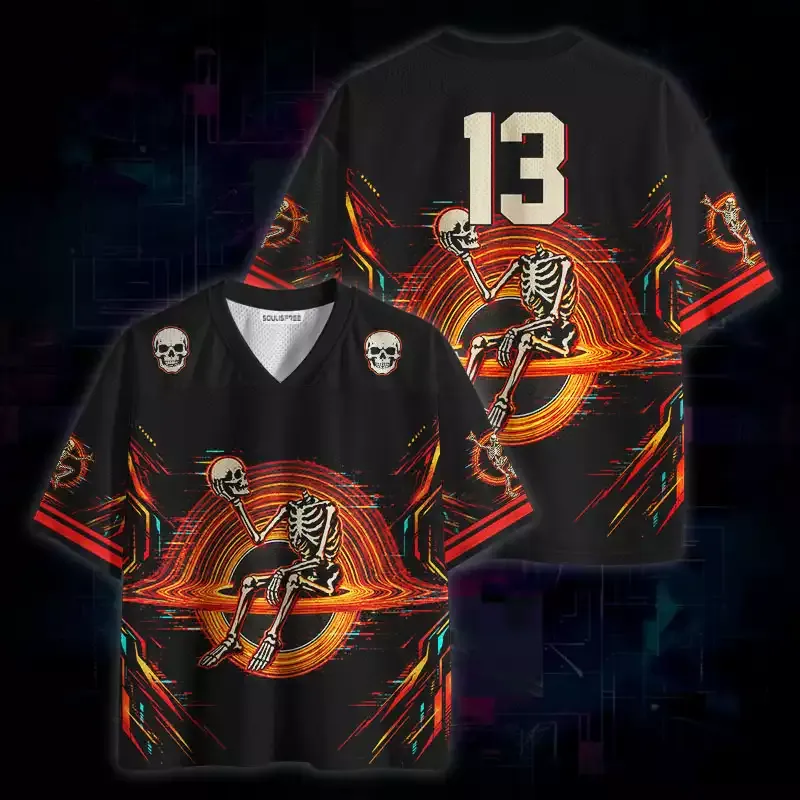 Soulisfree Neon Skeleton Portal Mesh Jersey