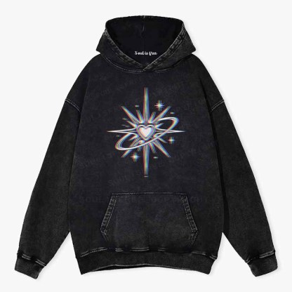 Soulisfree  Chromatic Cosmic Love Washed Hoodie