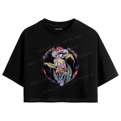 Soulisfree One With Nature, One With Soul Crop Tee