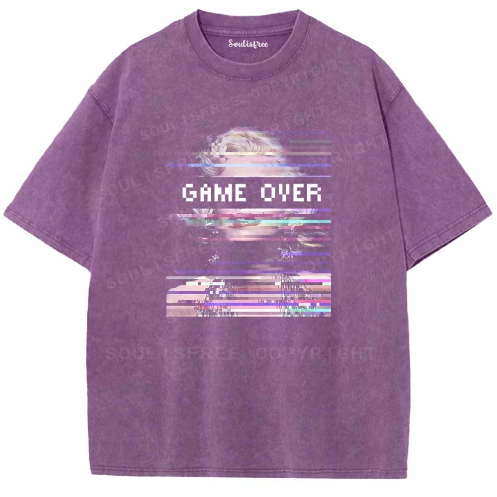 Soulisfree Game Over Marilyn Washed Tee
