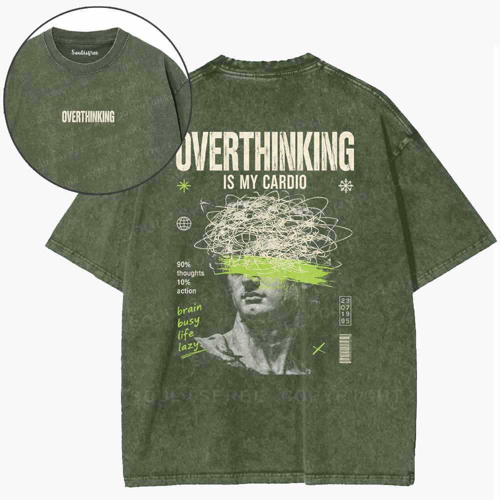 Soulisfree  Overthinking Mode Cyber Washed Tee