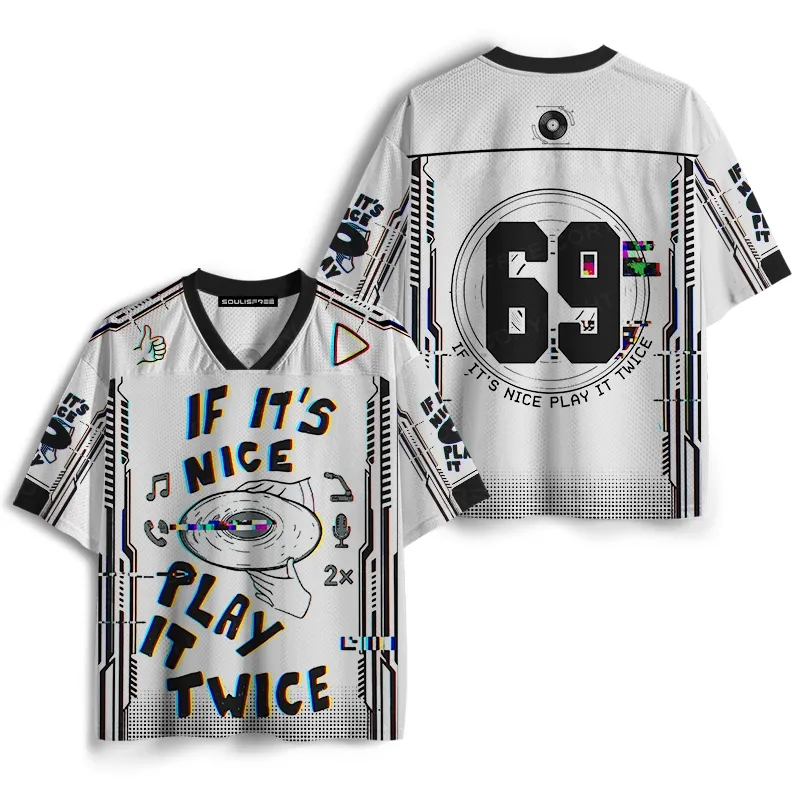 Soulisfree IF IT'S NICE PLAY IT TWICE Mesh Jersey