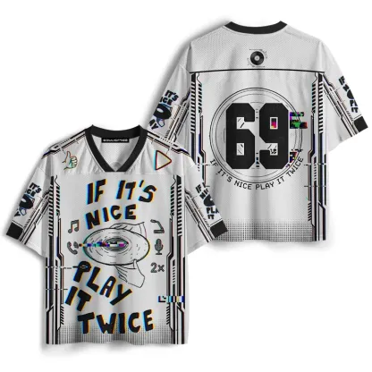 Soulisfree IF IT'S NICE PLAY IT TWICE Mesh Jersey