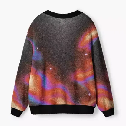 Soulisfree Actually I can Fuzzy Cardigan Sweater