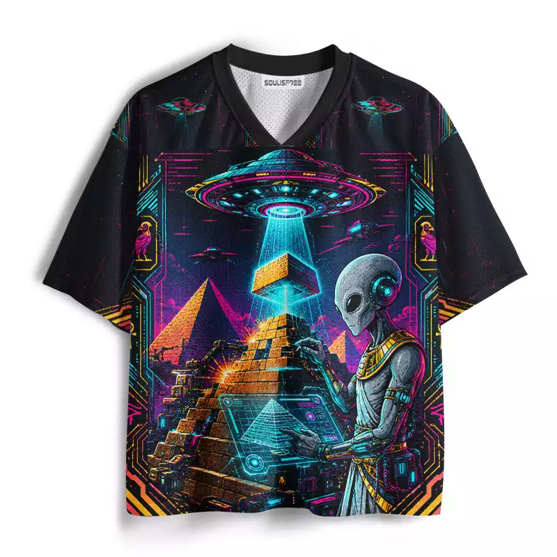 Soulisfree Alien Pyramid Builders Mesh Jersey