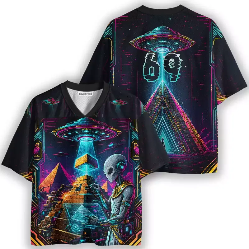 Soulisfree Alien Pyramid Builders Mesh Jersey