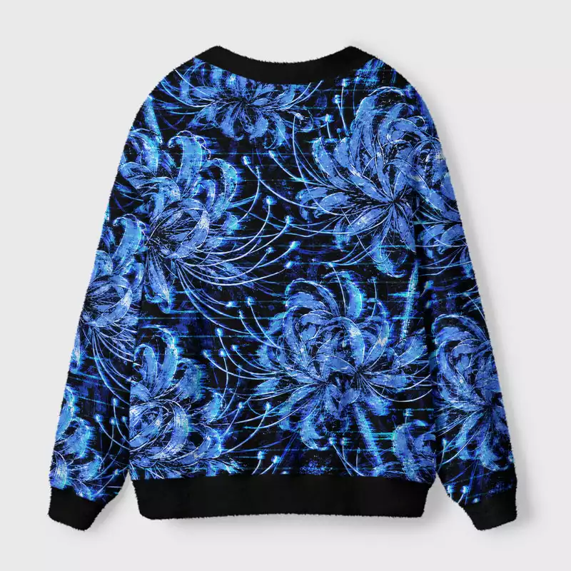Soulisfree Alien among sunflowers cardigan Fuzzy Cardigan Sweater