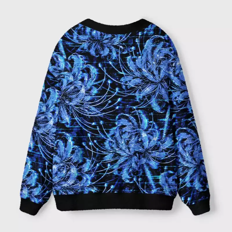 Soulisfree Alien among sunflowers cardigan Fuzzy Cardigan Sweater