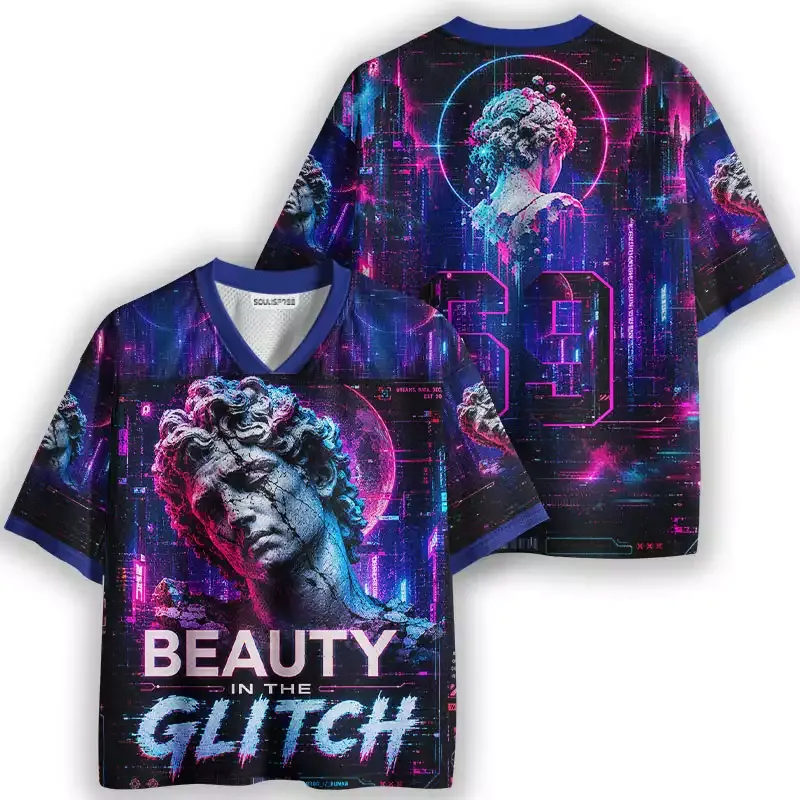 Soulisfree BEAUTY IN THE GLITCH Mesh Jersey