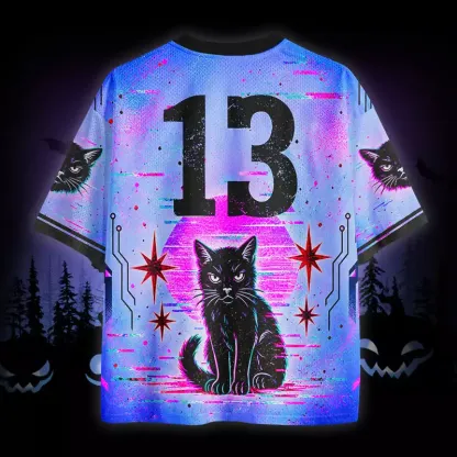 Soulisfree Black Cat Engergy Mesh Jersey