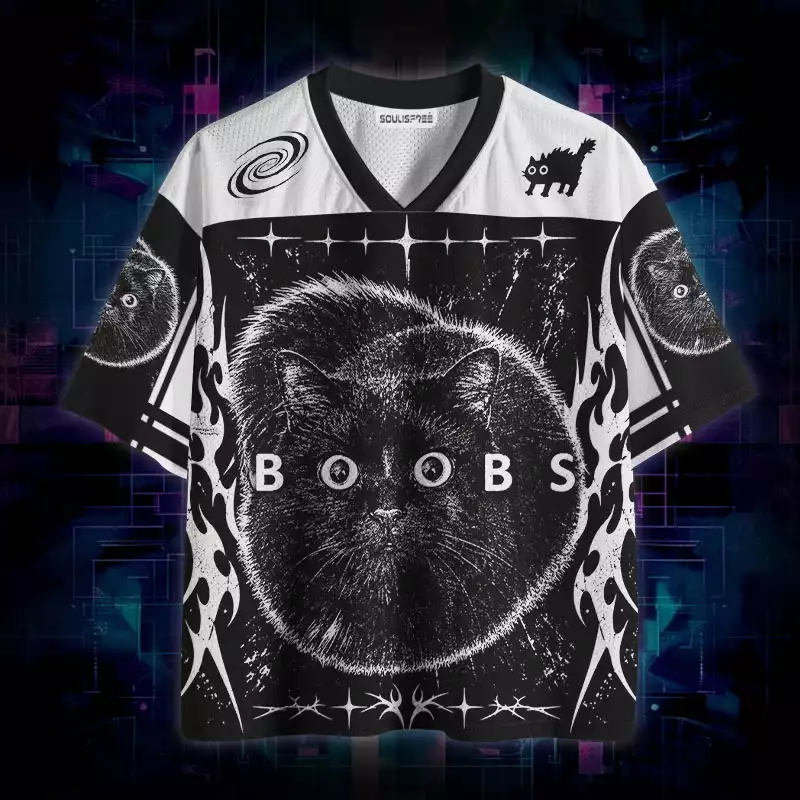 Soulisfree Cat Boobs Mesh Jersey