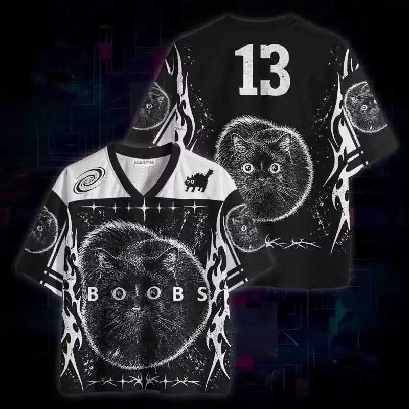 Soulisfree Cat Boobs Mesh Jersey