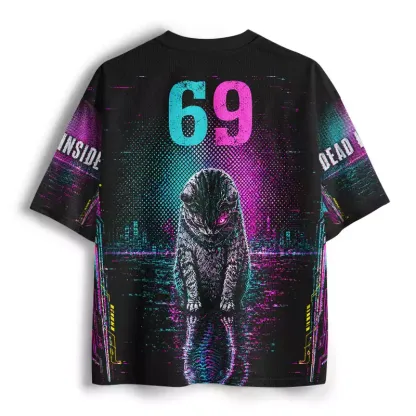 Soulisfree Cat Dead Inside Mesh Jersey