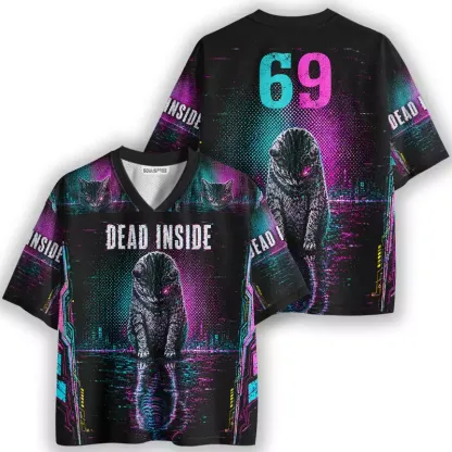 Soulisfree Cat Dead Inside Mesh Jersey