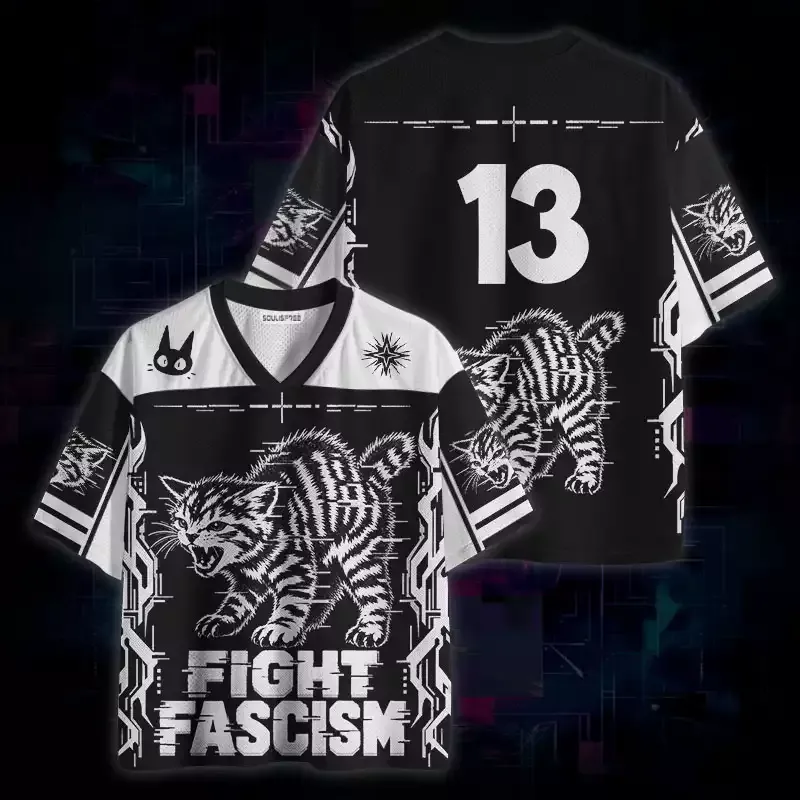 Soulisfree Cat Fight Fascism Mesh Jersey