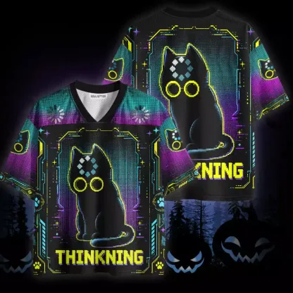Soulisfree Cat Thinking Mesh Jersey