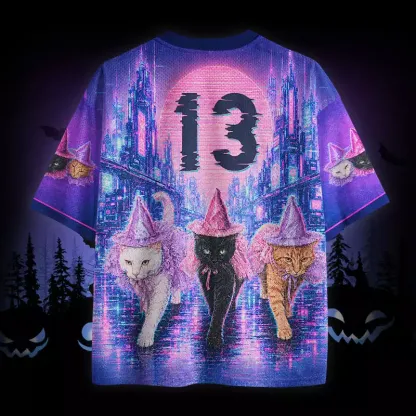 Soulisfree Cats Girls Will Be Girls Mesh Jersey