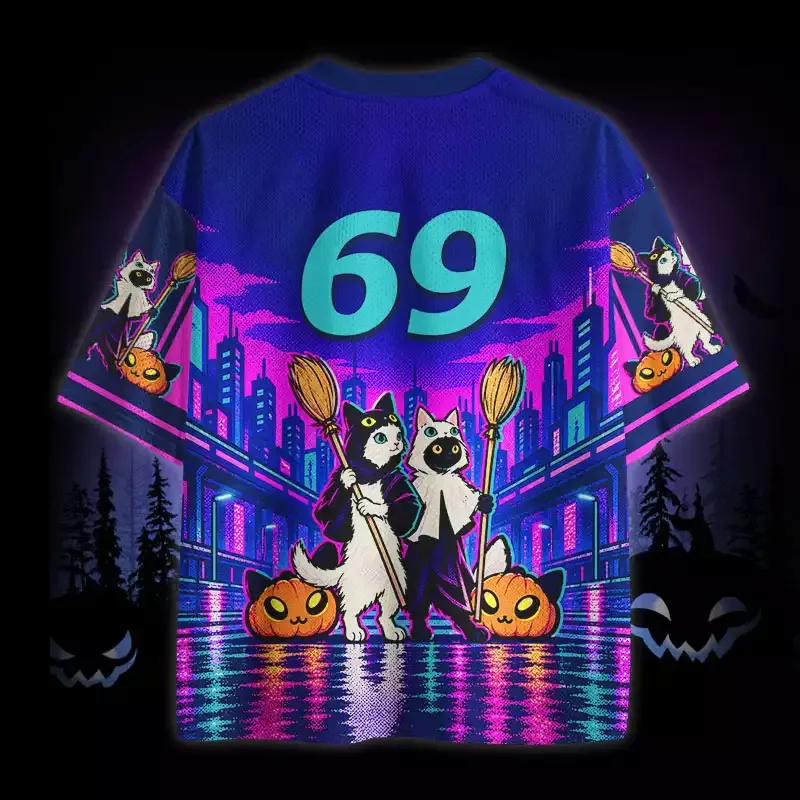 Soulisfree Cats Night City Witche Mesh Jersey