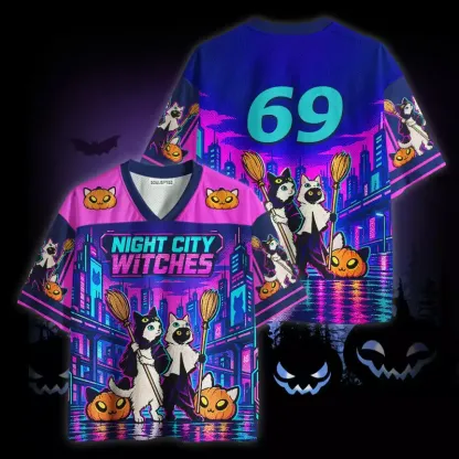 Soulisfree Cats Night City Witche Mesh Jersey
