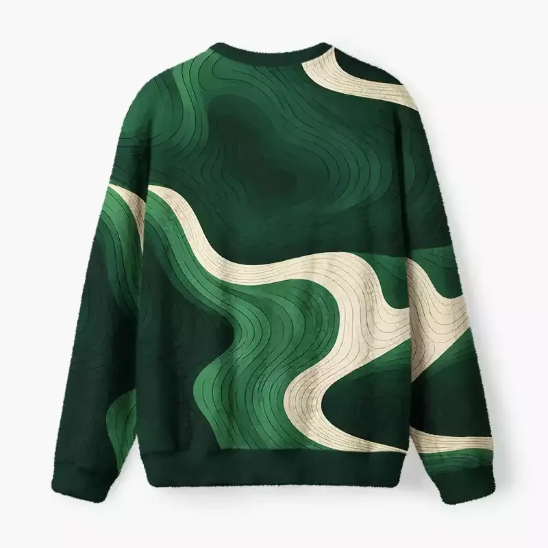 Soulisfree Cool Cats Fuzzy Crewneck Sweater