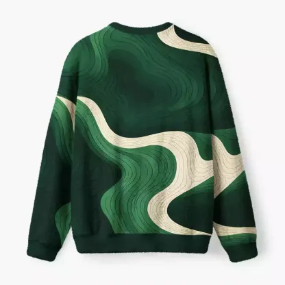 Soulisfree Cool Cats Fuzzy Crewneck Sweater
