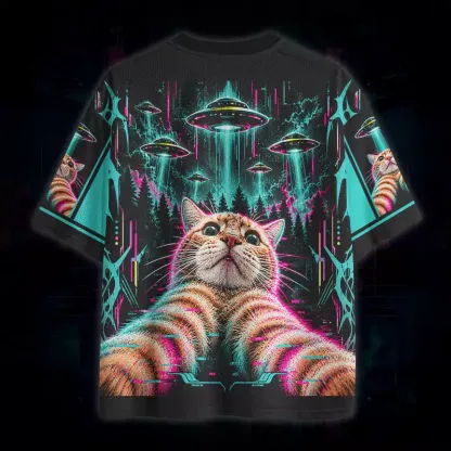 Soulisfree Cosmic Cat Encounter Mesh Jersey