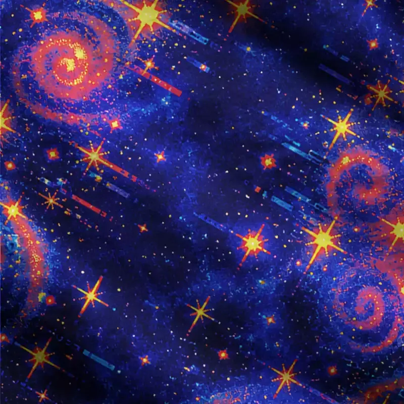 Soulisfree Cosmic glitch spiral Fuzzy Cardigan Sweater