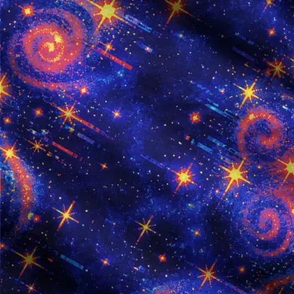 Soulisfree Cosmic glitch spiral Fuzzy Cardigan Sweater