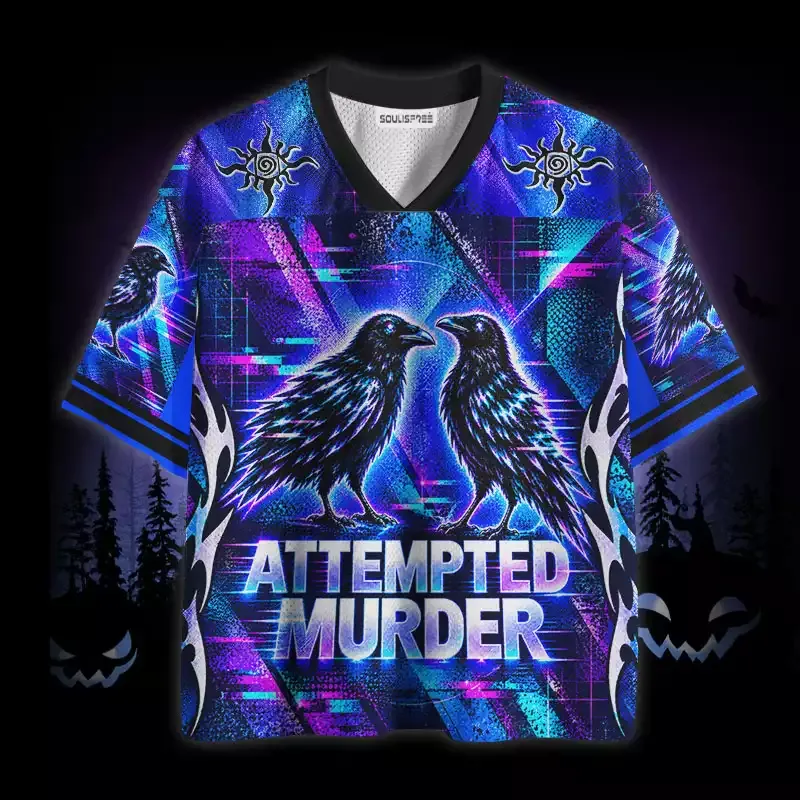 Soulisfree Crow Attempted Murder Mesh Jersey