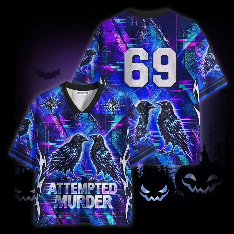 Soulisfree Crow Attempted Murder Mesh Jersey