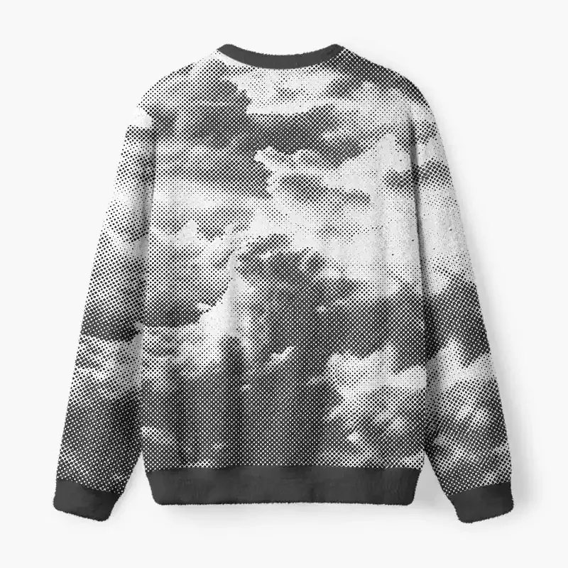 Soulisfree Crowned cat Fuzzy Crewneck Sweater