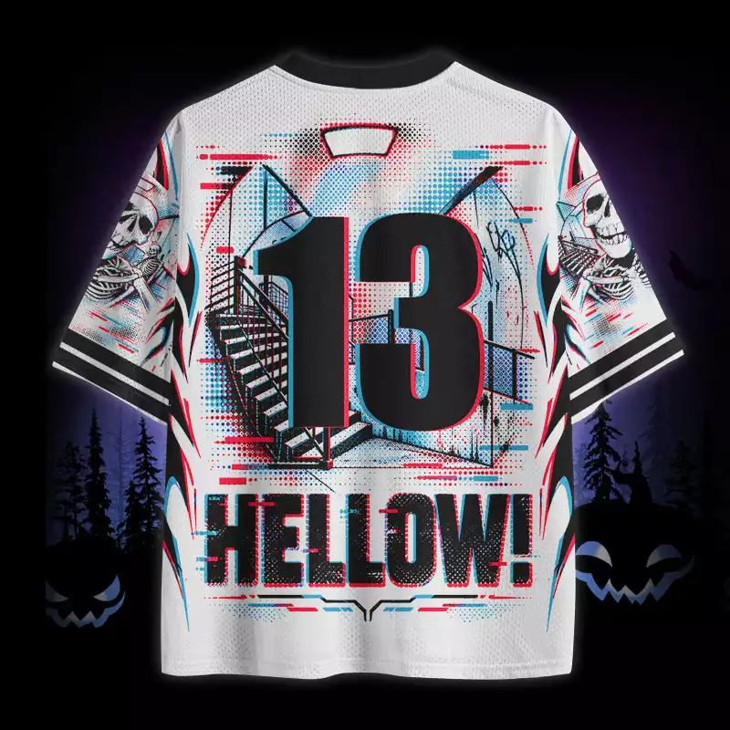 Soulisfree Cyber Skeleton Hellow Mesh Jersey