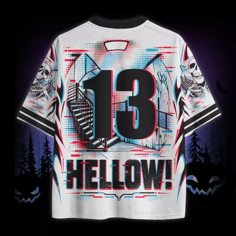 Soulisfree Cyber Skeleton Hellow Mesh Jersey