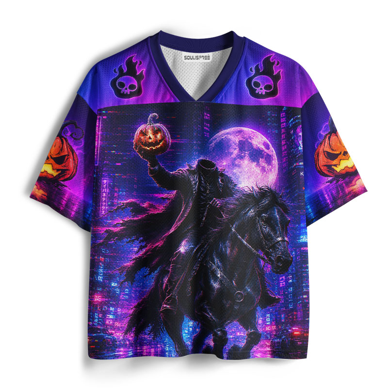 Soulisfree Cyberpunk Headless Horseman Mesh Jersey