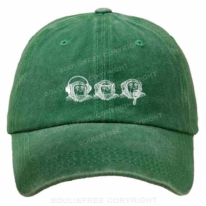 Rebel Monkey Green Caps