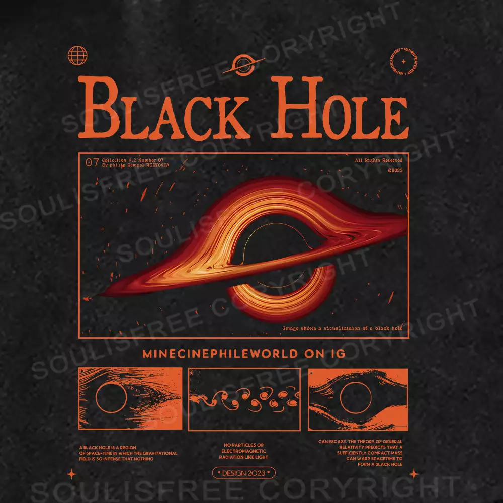 Explore Black Holes Washed Shorts