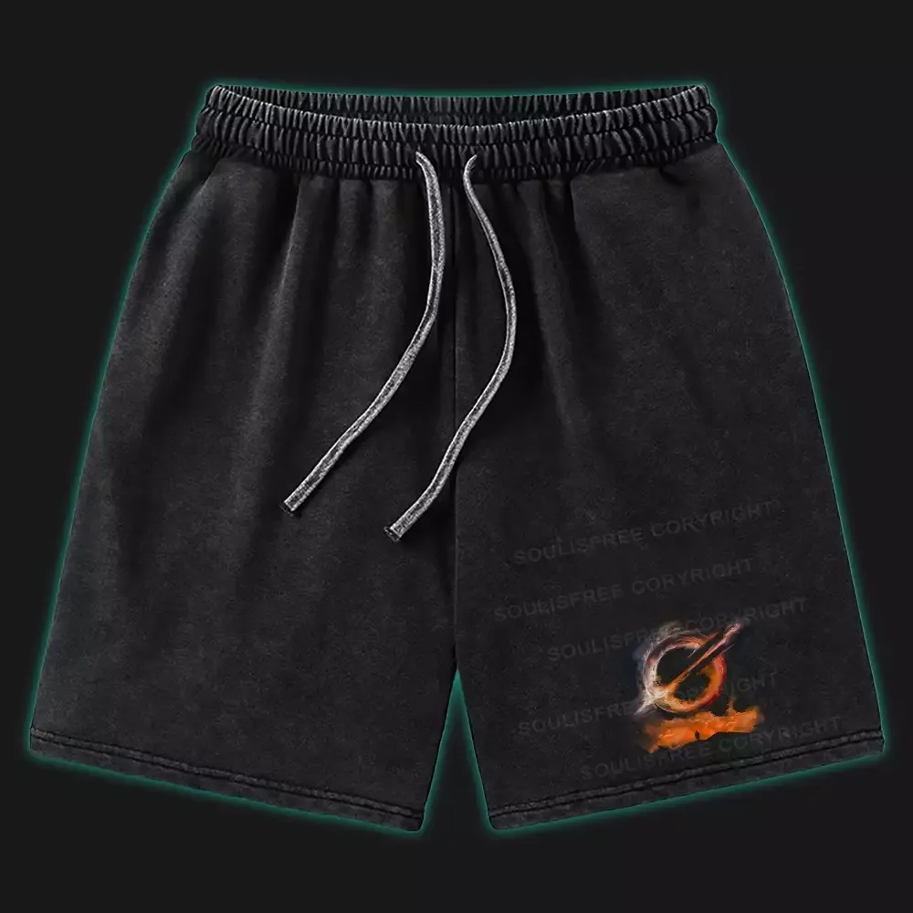 Designed The Cycle Ends Washed Shorts