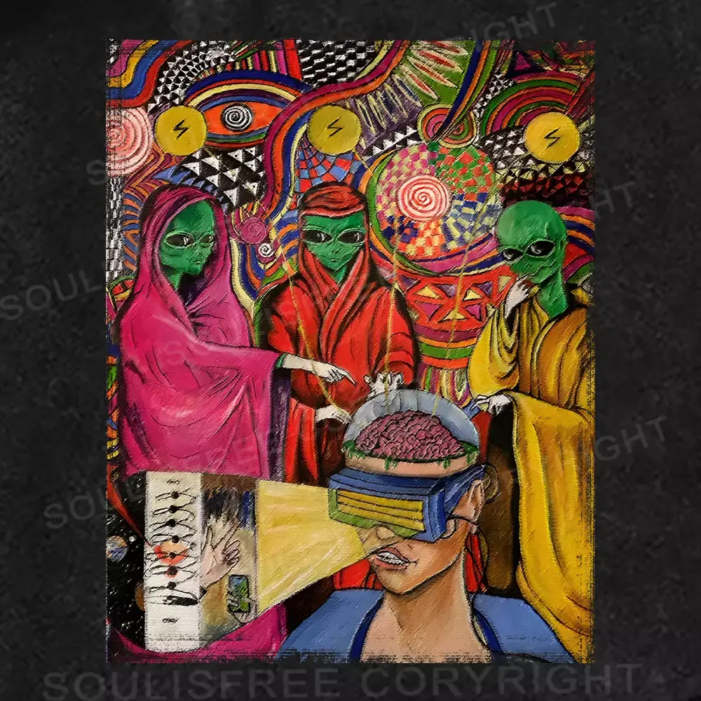 Plasma Pixies Washed Alien Washed Shorts