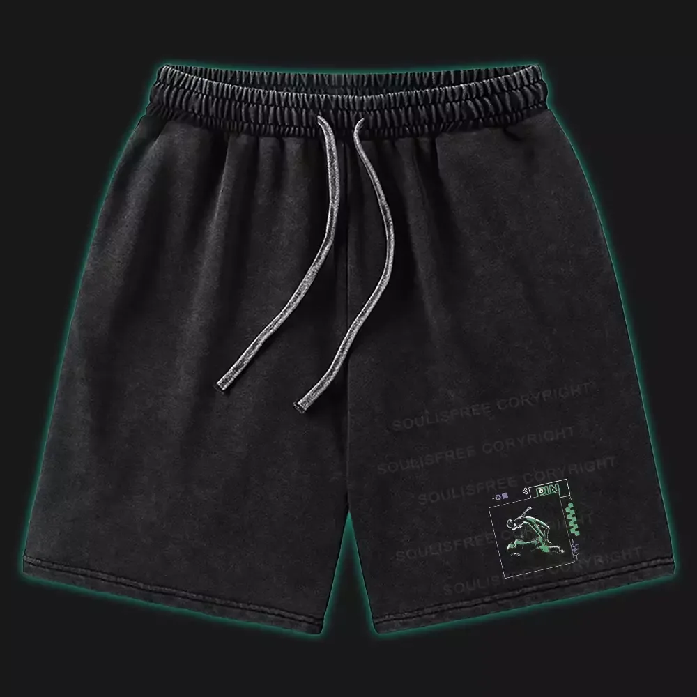 Designed Be The Master Of Your Own Life Washed Shorts