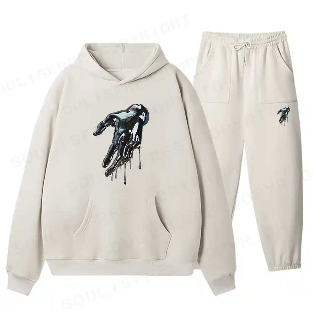 Liquid Metal Hand Fleece Hoodie Set