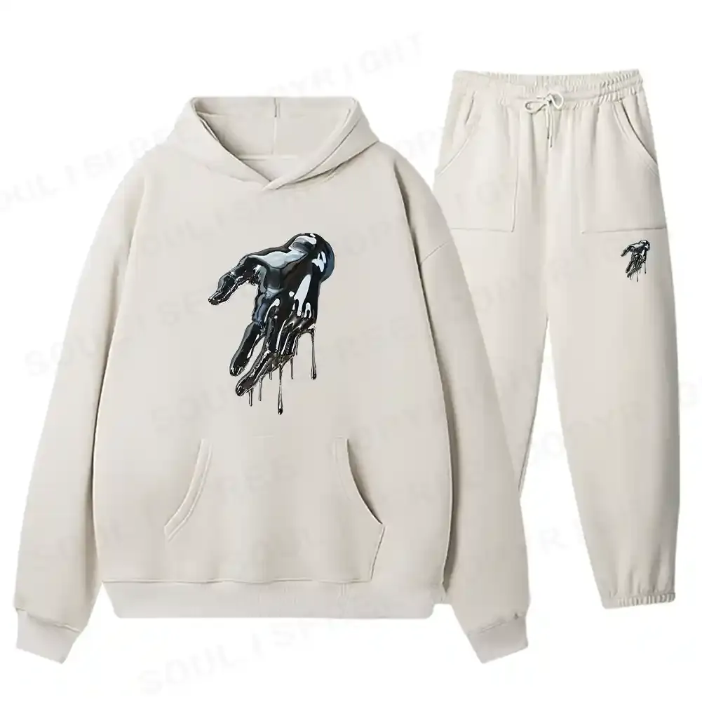 Liquid Metal Hand Fleece Hoodie Set
