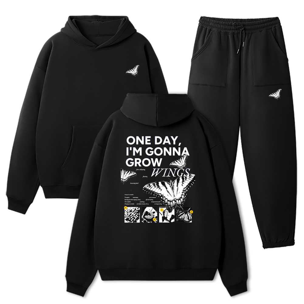The Moment I Fly Fleece Hoodie Set